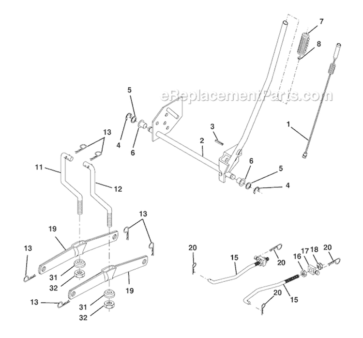 Page I Diagram and Parts List for WET2242STB  Weed Eater Lawn Tractor
